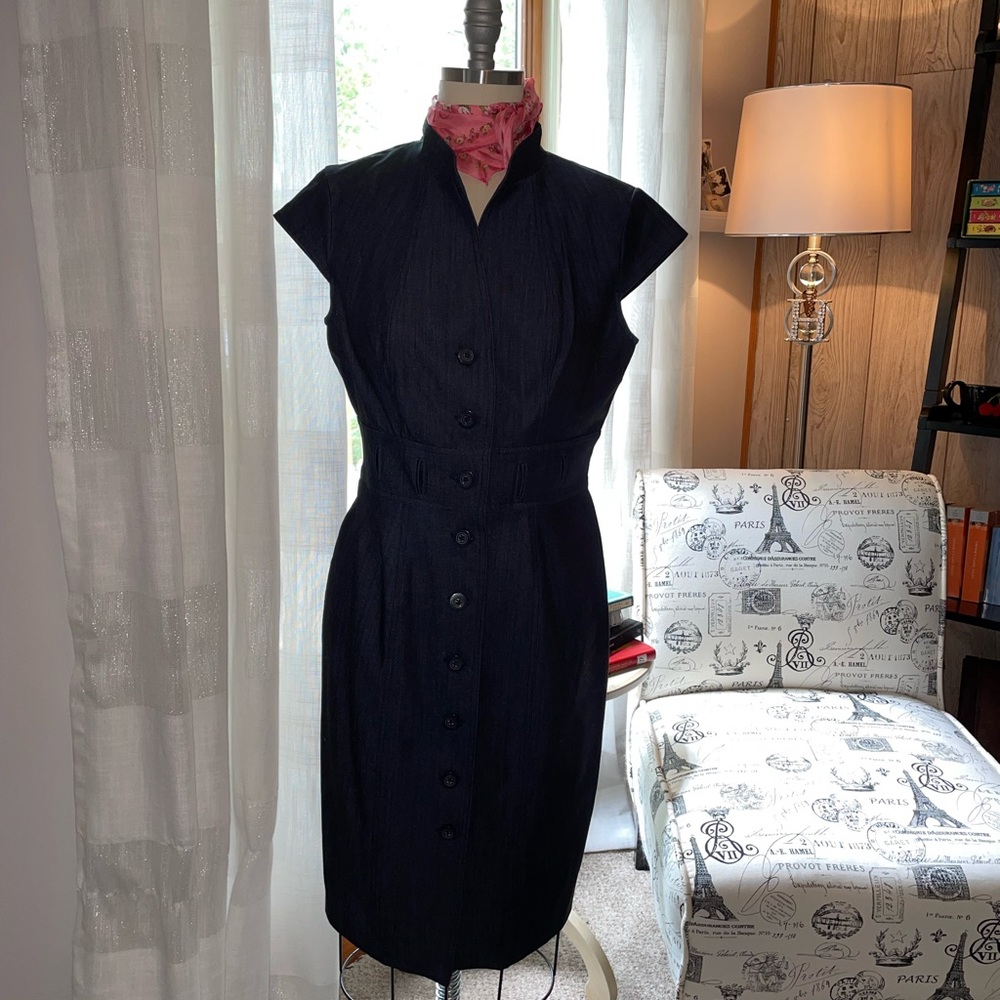Calvin Klein Denim Sheath